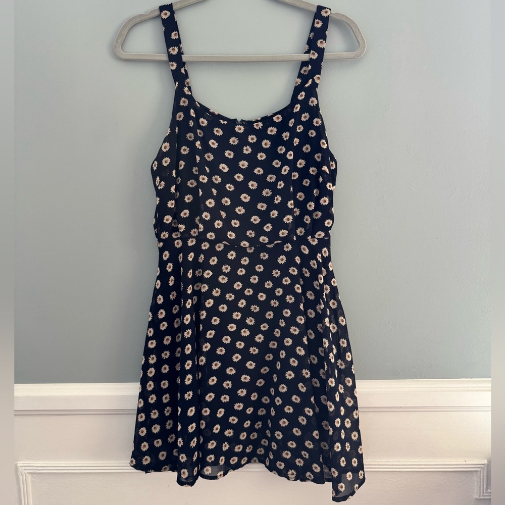 Lucca Couture Navy Floral Mini Dress